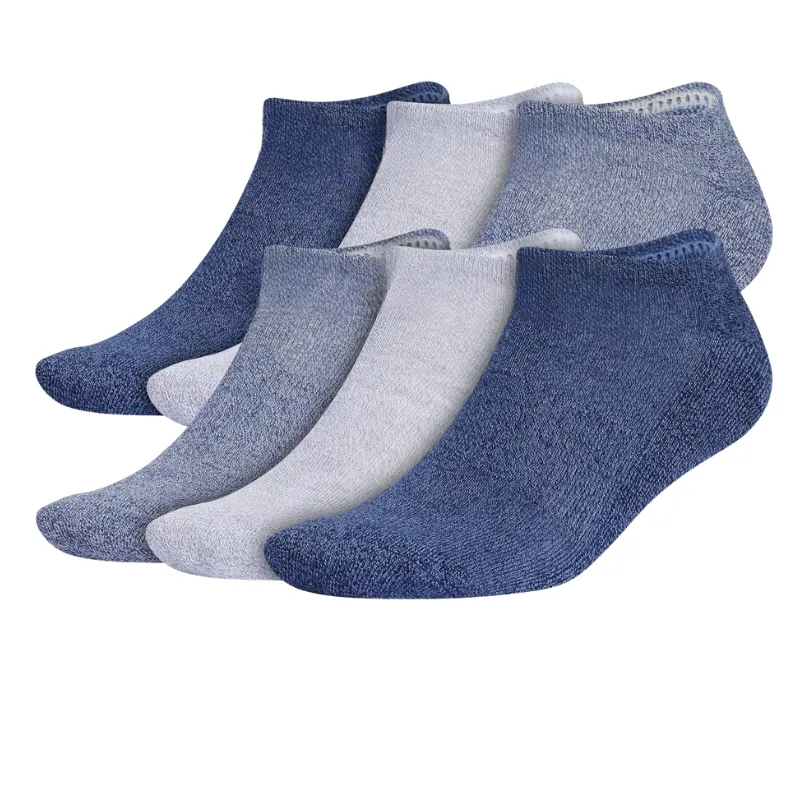 Pack Of 6 Minimalistic Style No Show Compression Socks