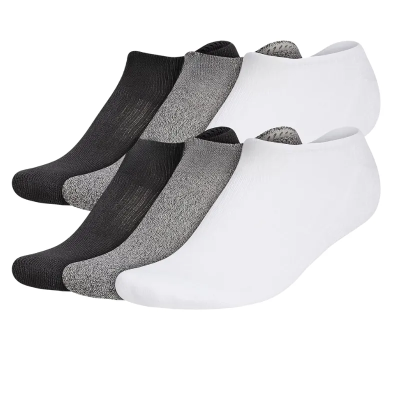 Pack Of 6 Minimalistic Style No Show Compression Socks