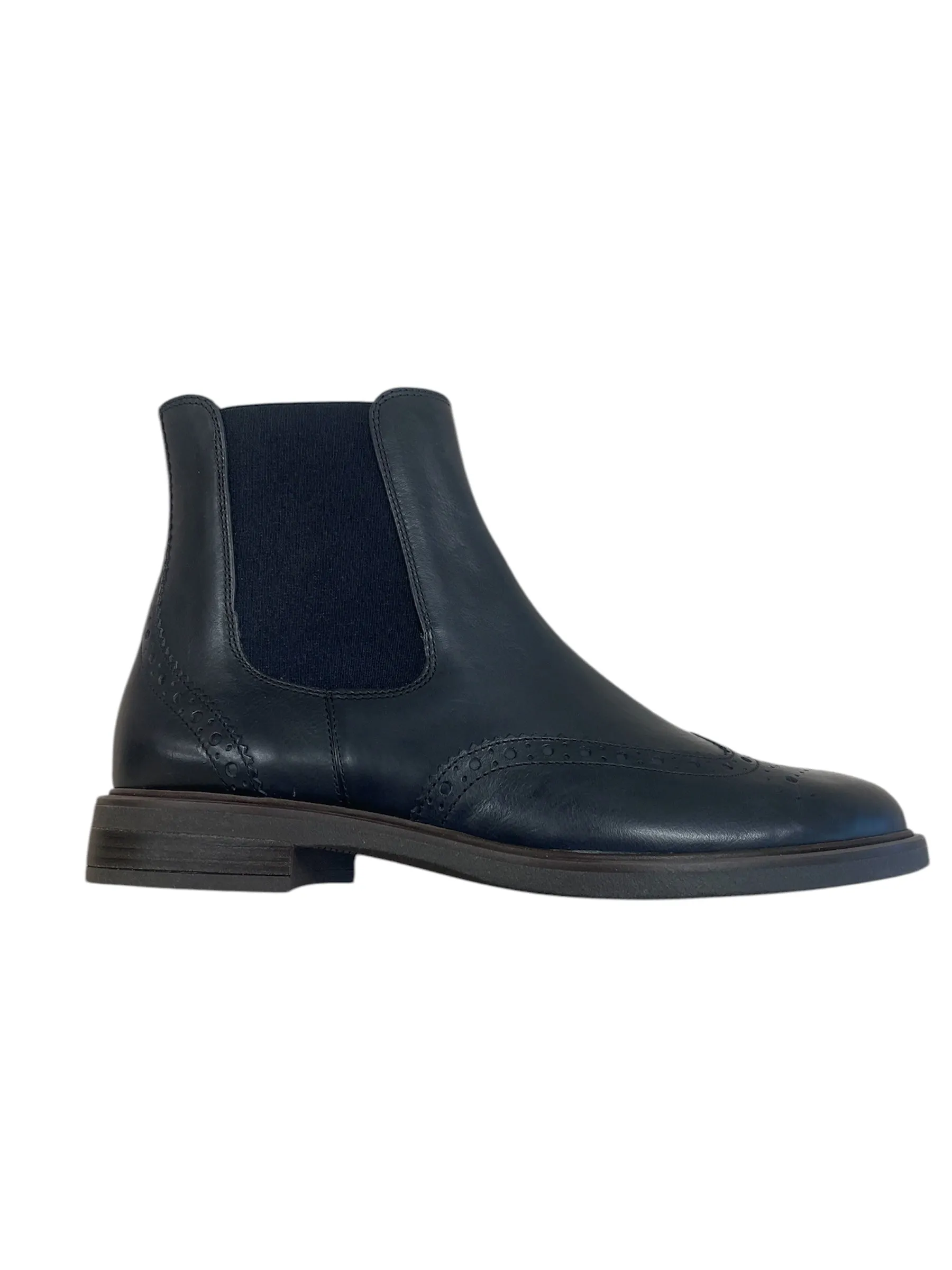 Paul Green navy leather ankle boots