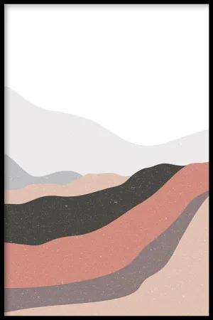 Pink Desert Mountains