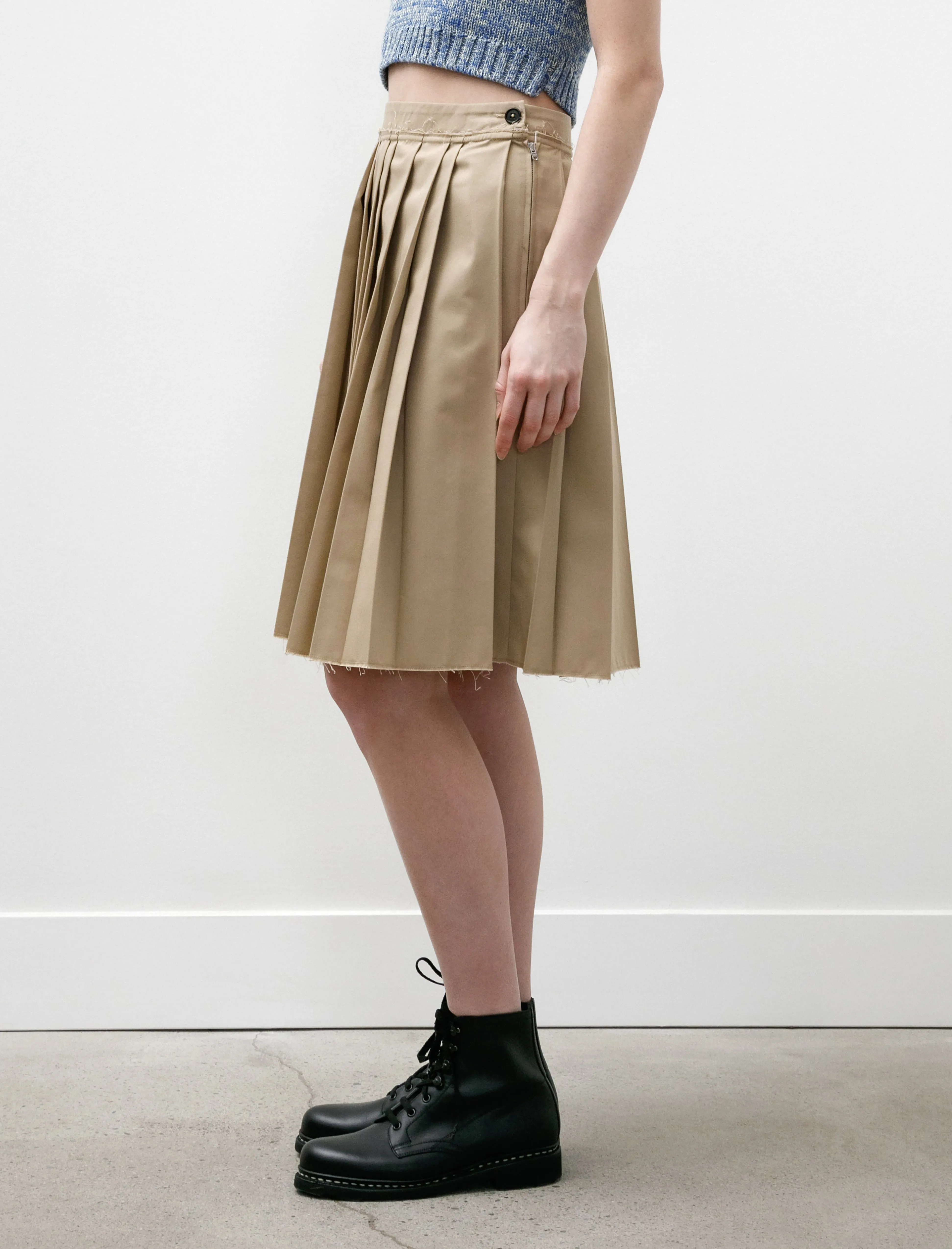 Pleat Skirt Sand
