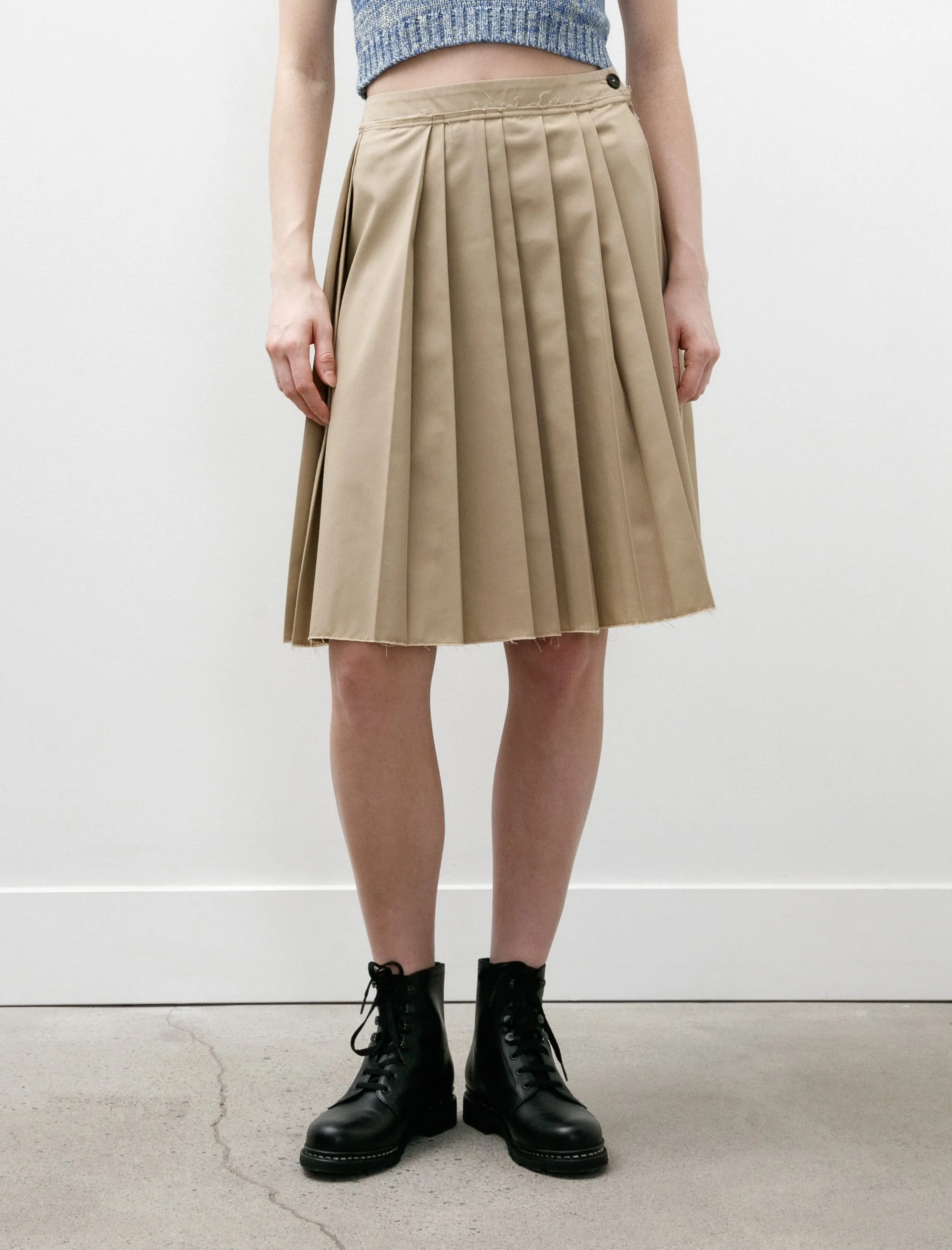 Pleat Skirt Sand
