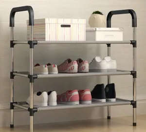 Portable Storage Shoe Rack Shoe Holder 3 Tiers