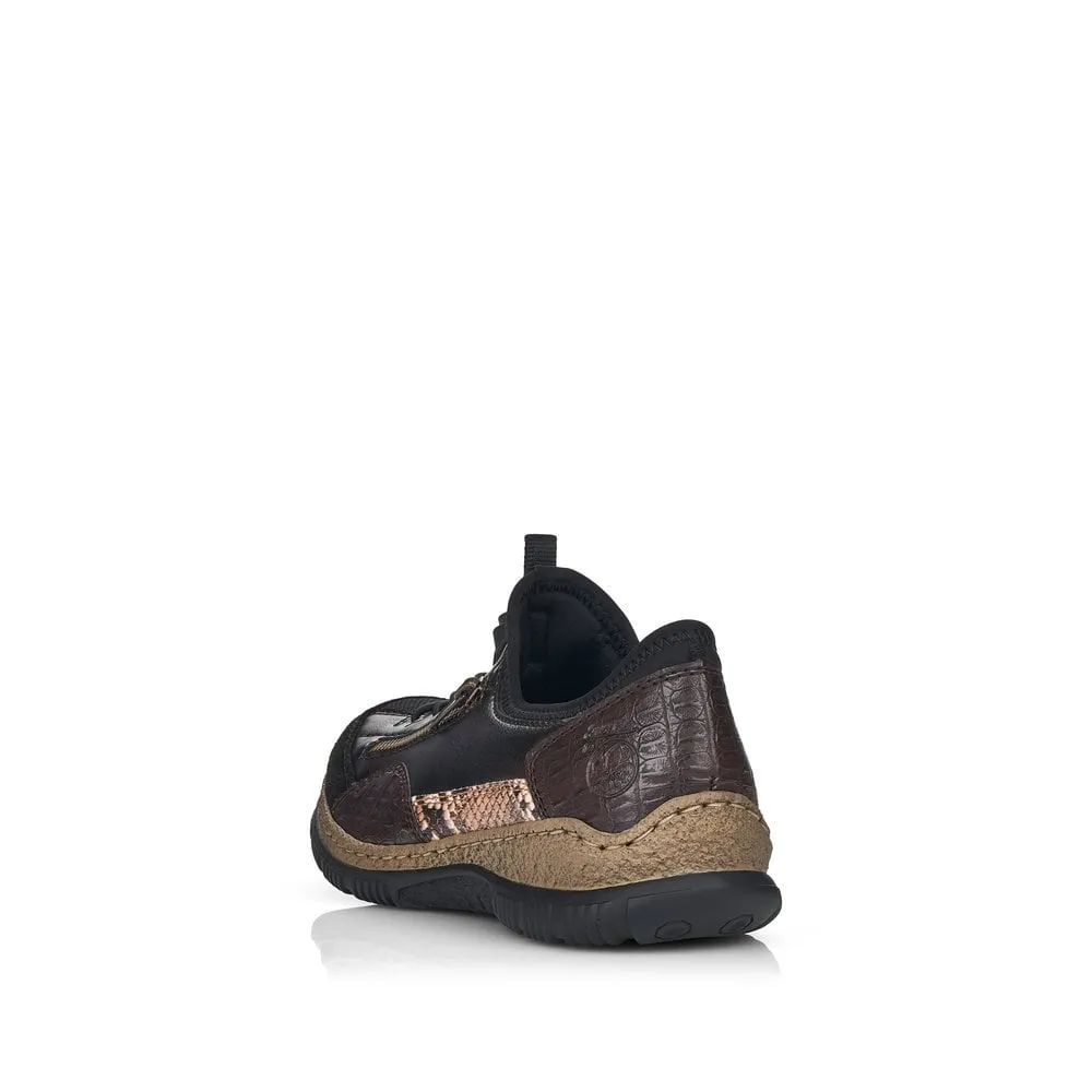 Rieker Ladies Bungee Tie Casual Shoe
