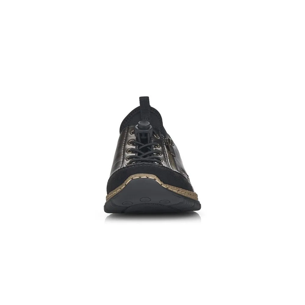 Rieker Ladies Bungee Tie Casual Shoe