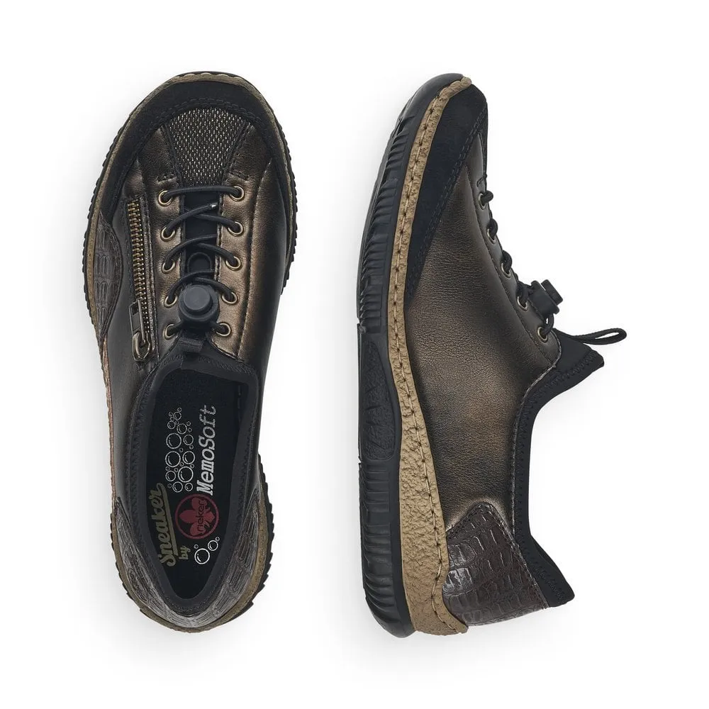 Rieker Ladies Bungee Tie Casual Shoe