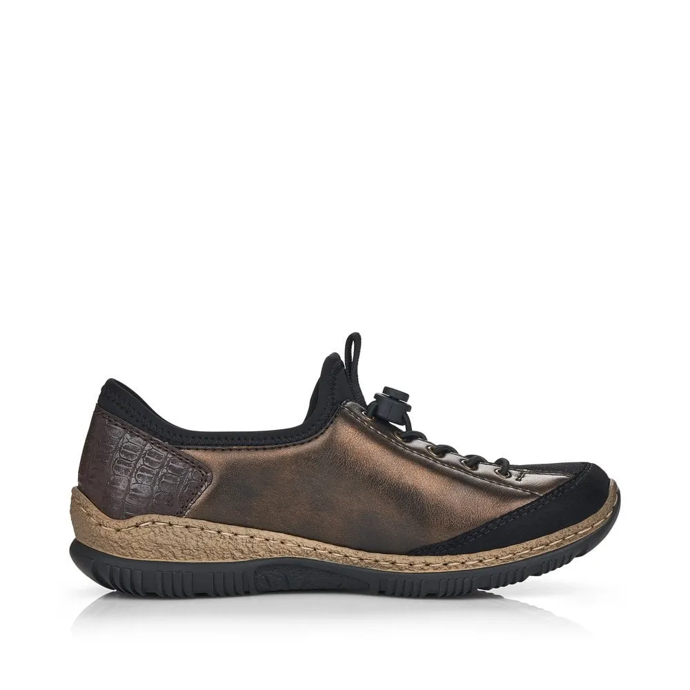 Rieker Ladies Bungee Tie Casual Shoe