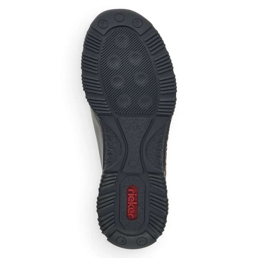 Rieker Ladies Bungee Tie Casual Shoe