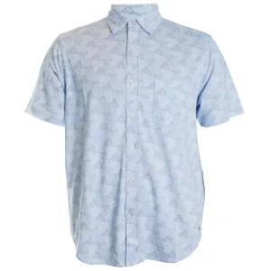 San Lucio Tri Leaf Geo Button-Down Shirt