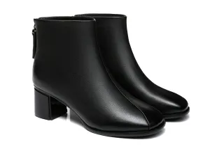 TARRAMARRA® Romina Women Black Leather Ankle Boots