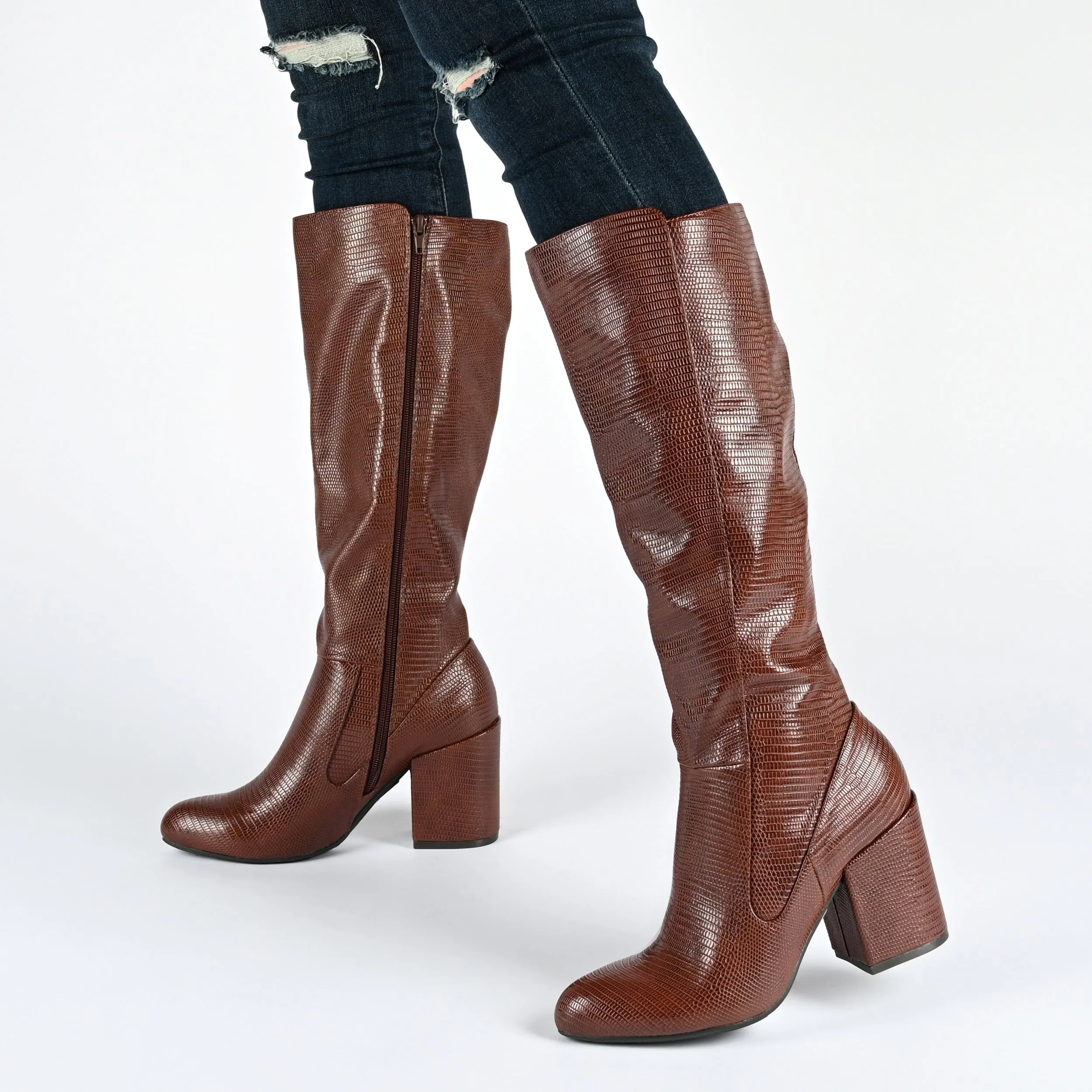 TAVIA KNEE-HIGH BOOTS IN WIDE CALF