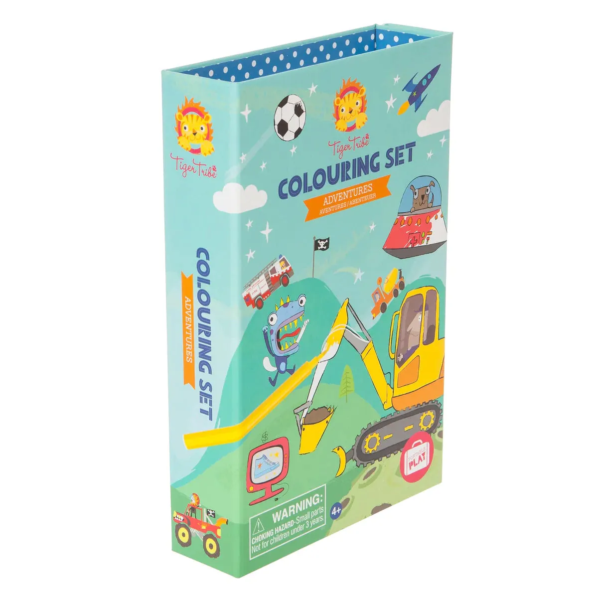 Tiger Tribe Adventures Colouring Set