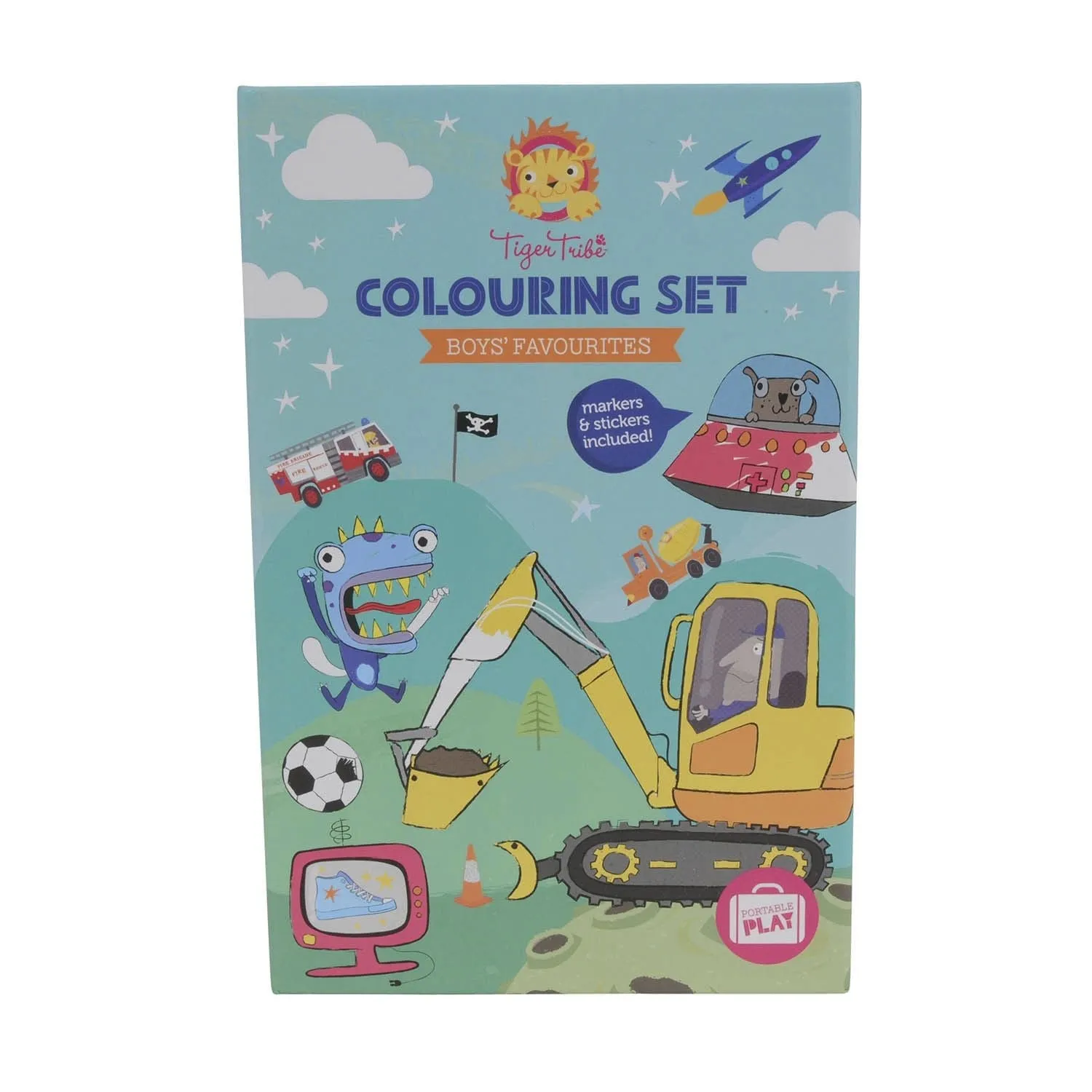 Tiger Tribe Colouring Set Adventures