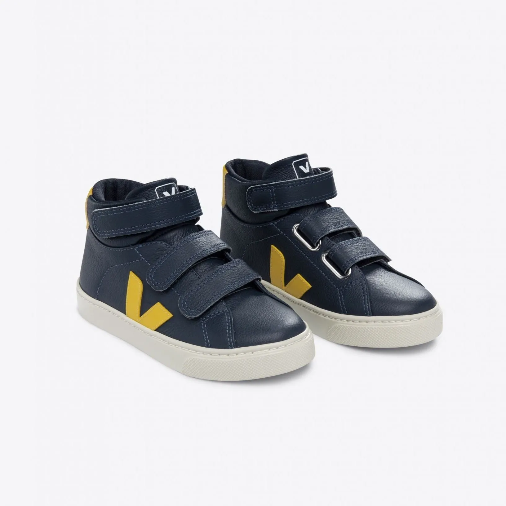 Veja Kid's Small Mid Esplar Leather Nautico Tonic Trainers